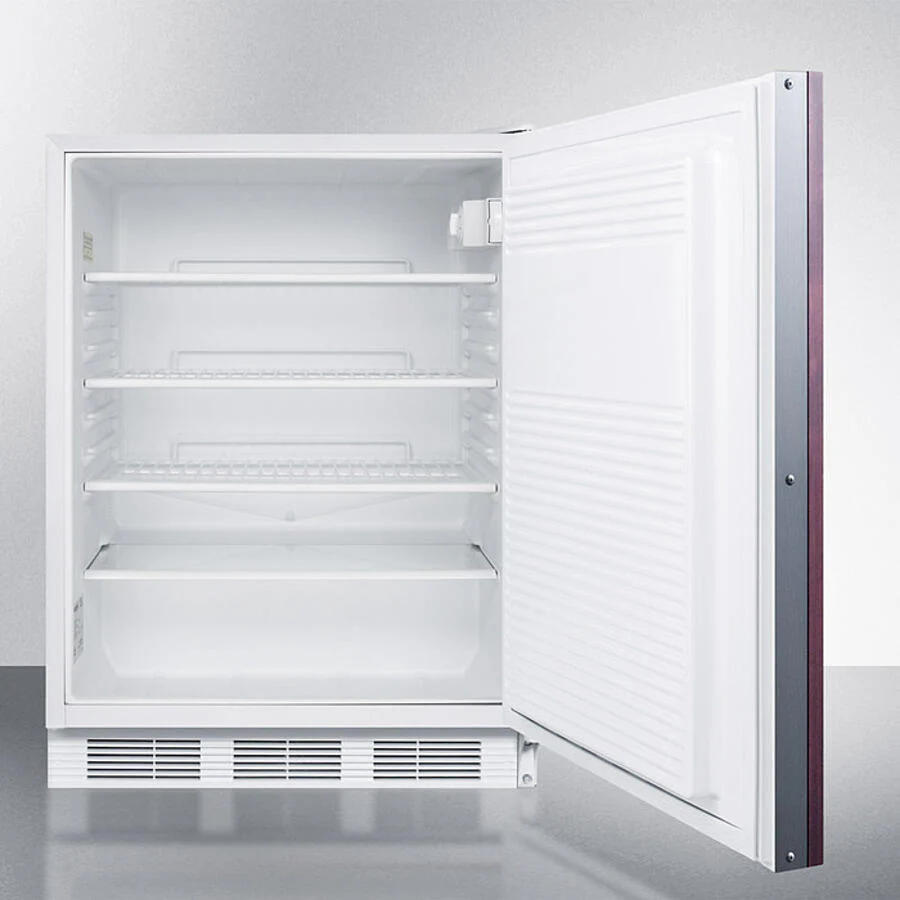 Summit FF7WBIIFADA Ada Compliant Built-In Undercounter All-Refrigerator For General Purpose Or Commercial Use, Auto Defrost W/Integrated Door Frame For Overlay Panels - Image 3