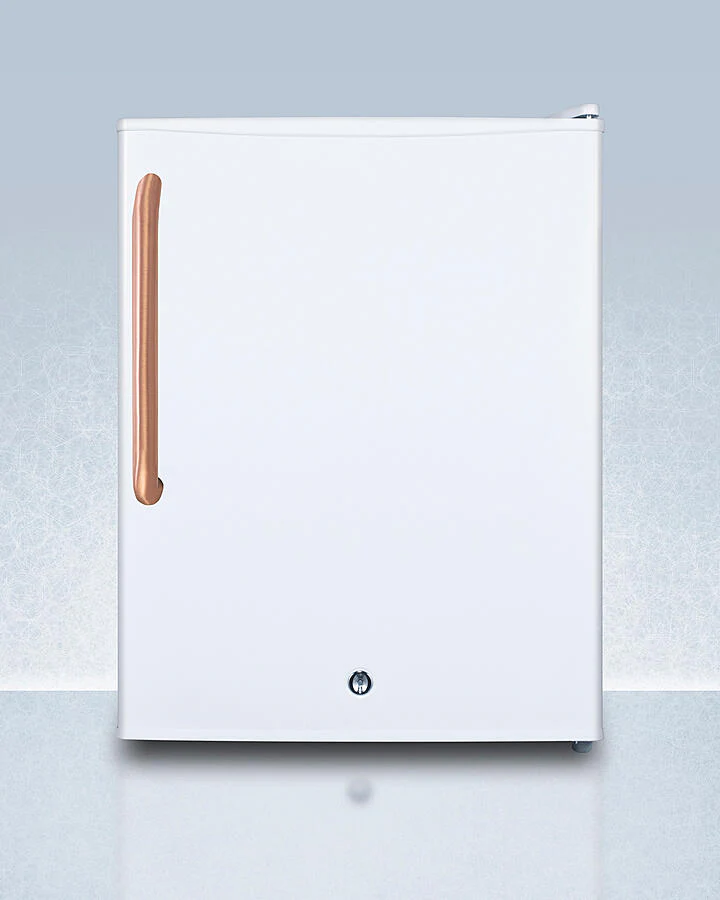 Summit FS30LTBC Compact Manual Defrost All-Freezer For Medical/General Purpose Use, With Pure Copper Handle, Lock, And Factory-Reversible Door
