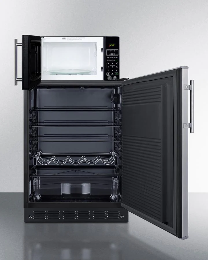Summit MRF708BLSSA Microwave/Refrigerator Combination With Allocator - Image 2