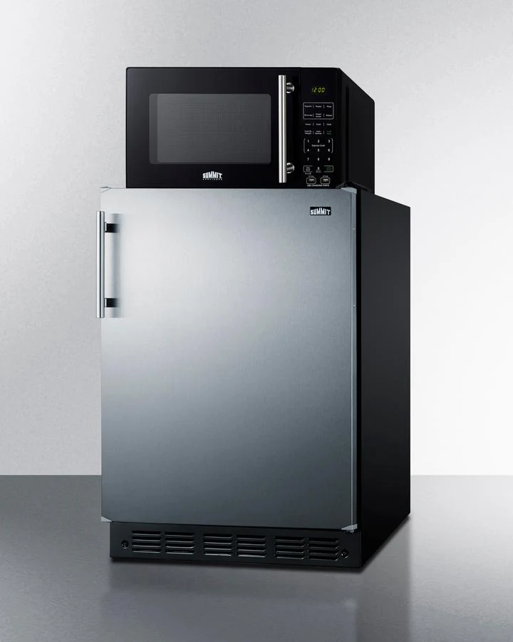 Summit MRF708BLSSA Microwave/Refrigerator Combination With Allocator - Image 3
