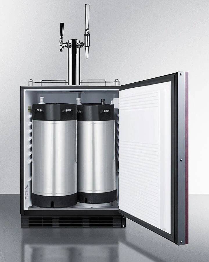 Summit SBC58BLBIADAIFCMTWIN 24" Wide Built-In Coffee Kegerator, Ada Compliant - Image 2