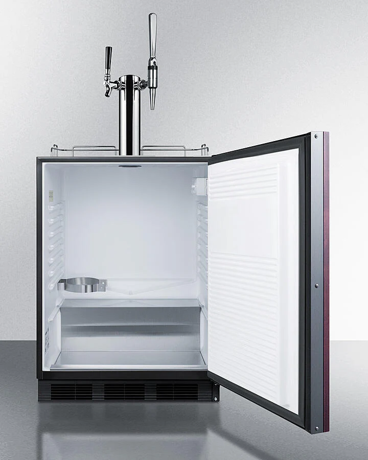 Summit SBC58BLBIADAIFCMTWIN 24" Wide Built-In Coffee Kegerator, Ada Compliant - Image 3