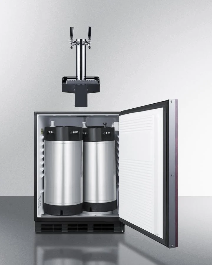 Summit SBC58BLIFFLTWCFADA 24" Wide Built-In Floating Tap Cold Brew Kegerator, Ada-Compliant - Image 2