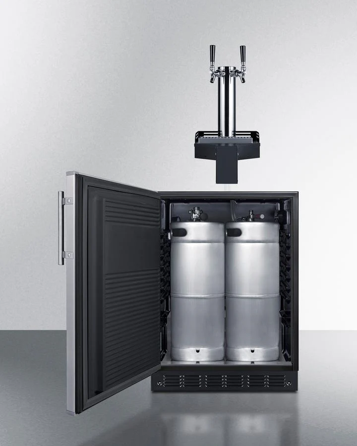 Summit SBC7BRSFLTWADALHD 24" Wide Built-In Floating Tap Beer Kegerator, Ada-Compliant - Image 4