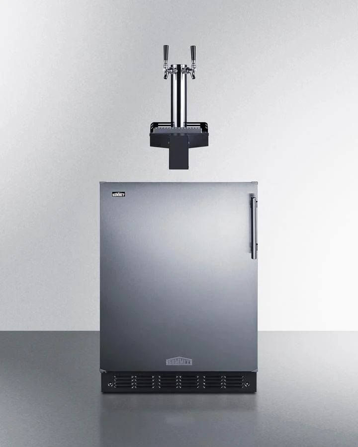 Summit SBC7BRSFLTWADALHD 24" Wide Built-In Floating Tap Beer Kegerator, Ada-Compliant - Image 5