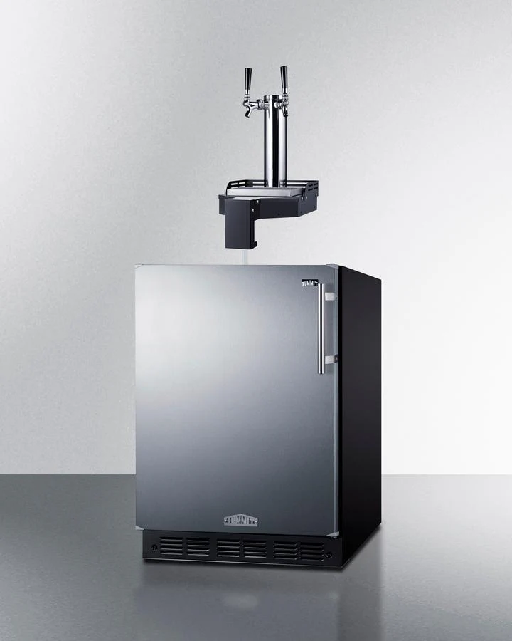 Summit SBC7BRSFLTWADALHD 24" Wide Built-In Floating Tap Beer Kegerator, Ada-Compliant - Image 7