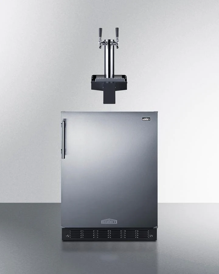 Summit SBC7BRSFLTWCFADA 24" Wide Built-In Floating Tap Cold Brew Kegerator, Ada-Compliant - Image 5