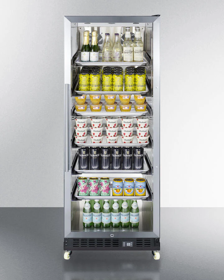 Summit SCR1156RI 24" Wide Mini Reach-In Beverage Center With Dolly - Image 3