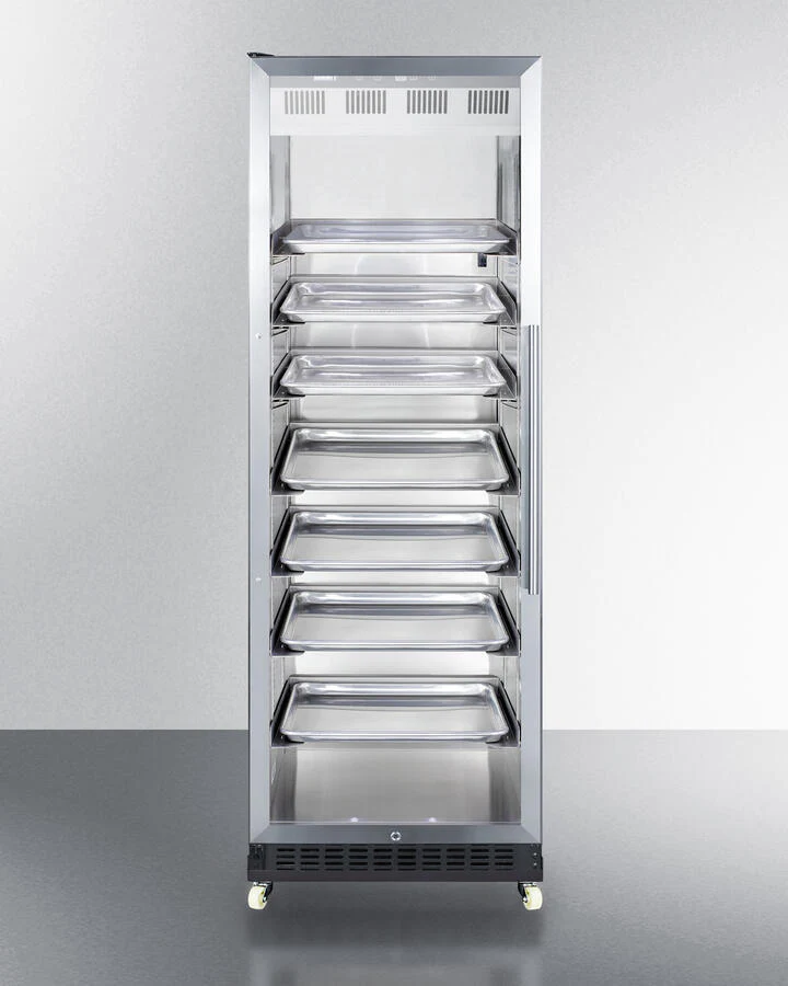 Summit SCR1401LHRI 24" Wide Mini Reach-In Beverage Center With Dolly