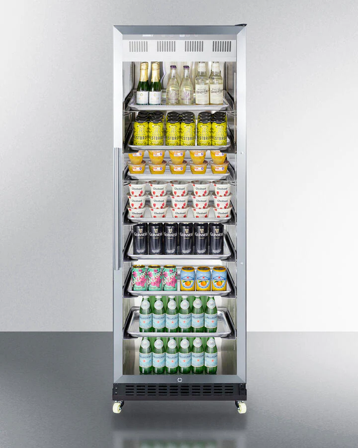 Summit SCR1401RI 24" Wide Mini Reach-In Beverage Center With Dolly - Image 3