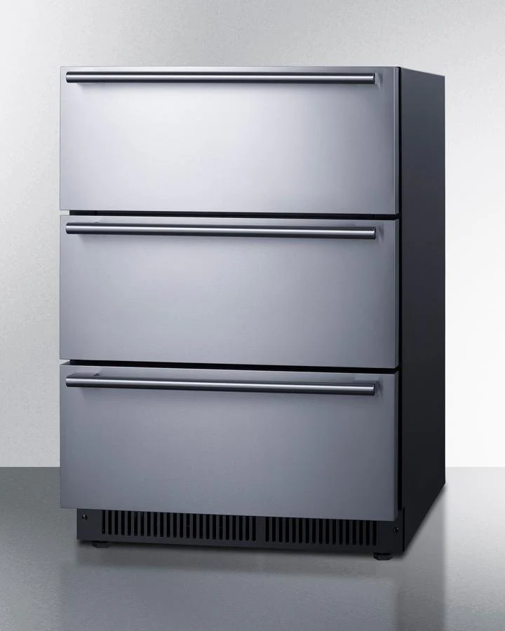 Summit SP6DS3DOS 24" Wide Built-In 3-Drawer Outdoor All-Refrigerator - Image 6