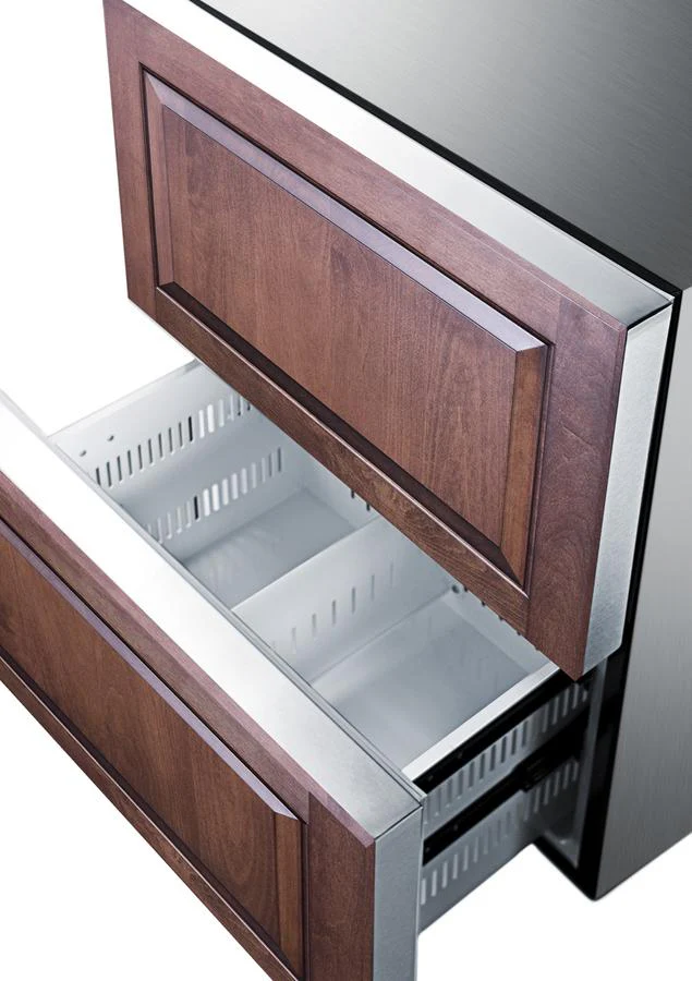 Summit SPRF2D5PNR 24" Wide Panel-Ready 2-Drawer Refrigerator-Freezer (Panel Not Included) - Image 5