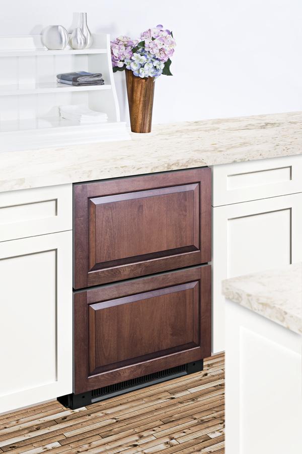 Summit SPRF2D5PNR 24" Wide Panel-Ready 2-Drawer Refrigerator-Freezer (Panel Not Included) - Image 6