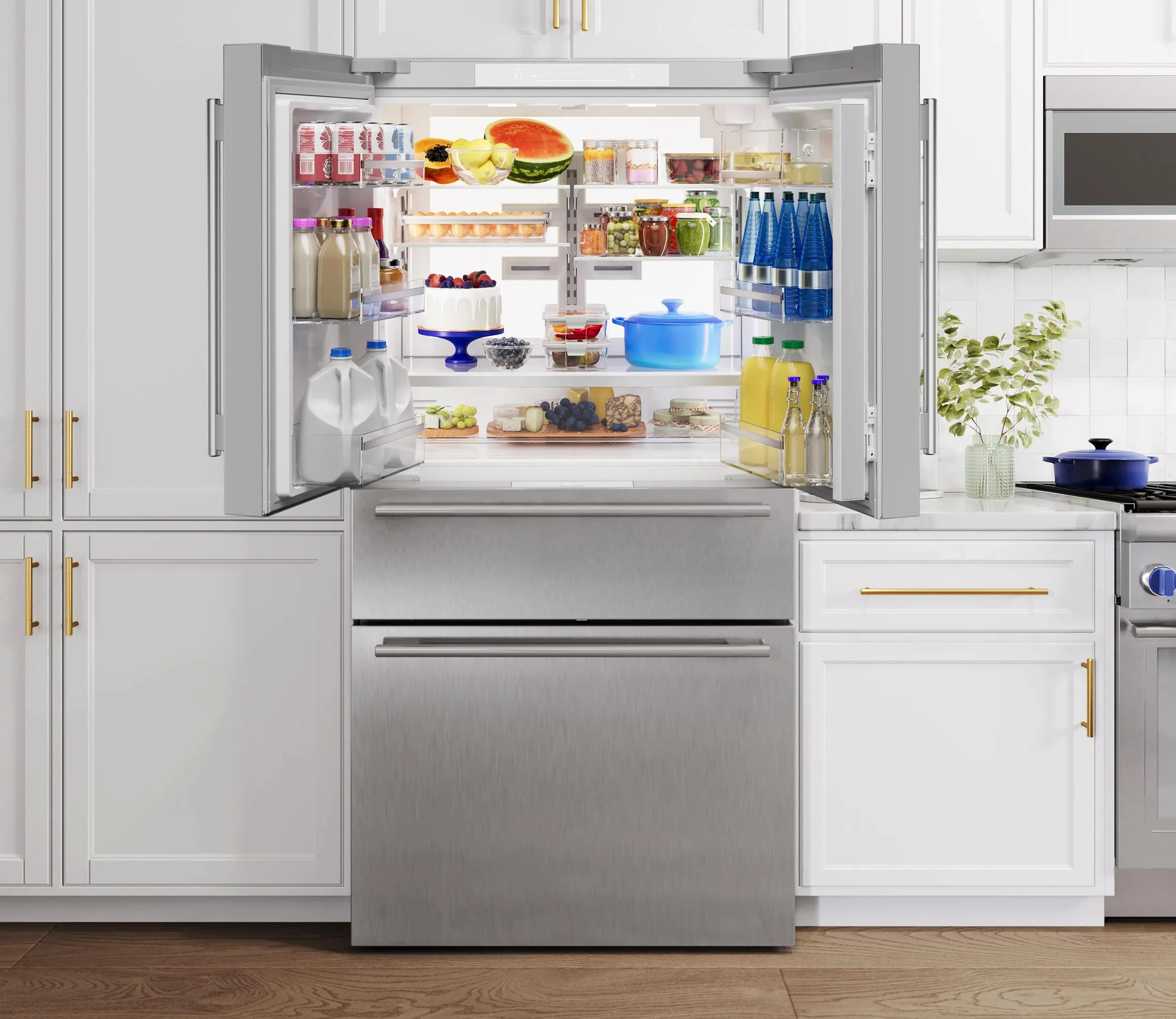 Thermador T36FL810NS Masterpiece® Freestanding French Door Bottom Mount Refrigerator 36'' Masterpiece® Stainless Steel - Image 2