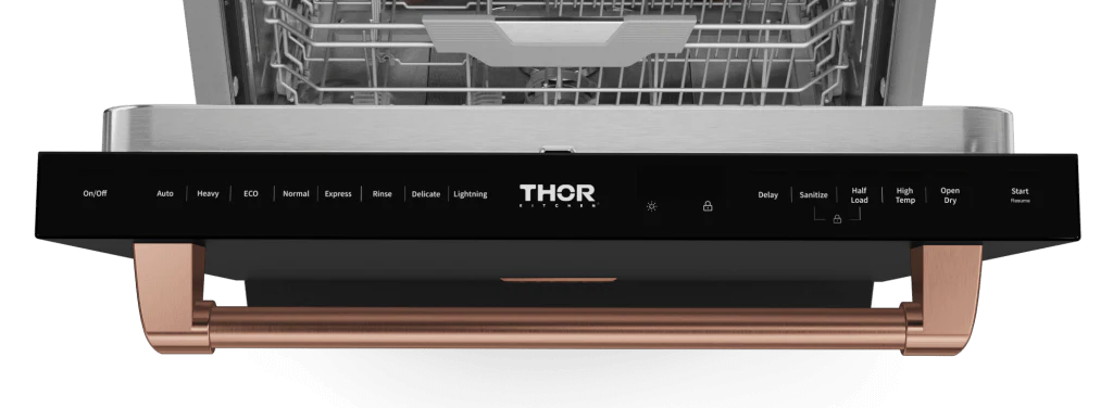 Thor Kitchen DW24X8BA00RSG 24 Inch Dishwasher Matte Black/Rose Gold Gordon Ramsay Series - Dw24X8Ba00-Rsg - Image 6