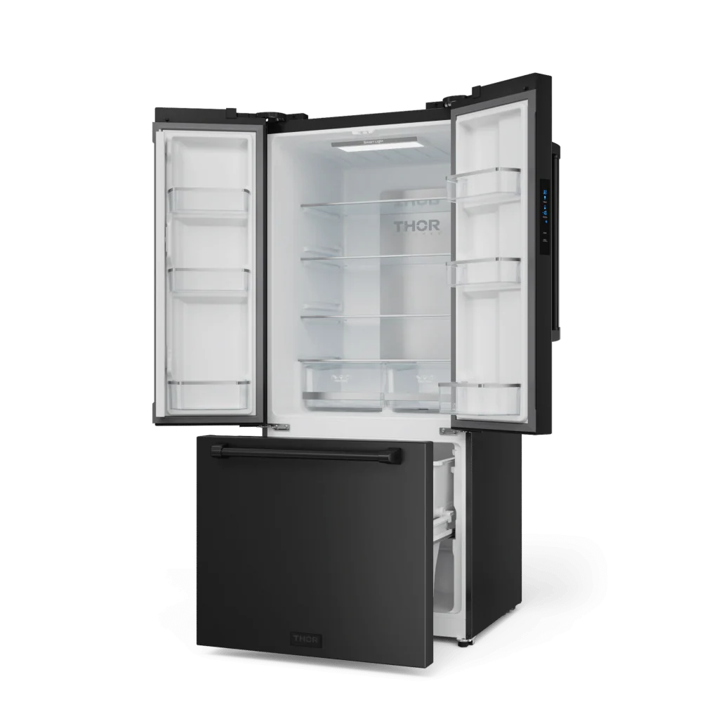 Thor Kitchen RF3017FFD00 30 Inch 17.7 Cu Ft French Door Counter Depth Refrigerator With Ice Maker In Black Gordon Ramsay Series - Rf3017Ffd00 - Image 3