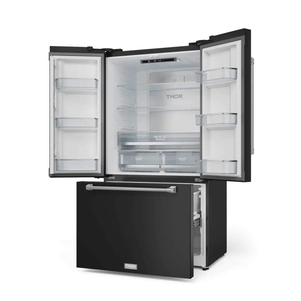 Thor Kitchen RF3621CTD00SS 36 Inch 20.3 Cu Ft French Door Counter Depth Refrigerator With Ice Maker In Black/Stainless Steel Gordon Ramsay Series - Rf3621Ctd00-Ss - Image 3