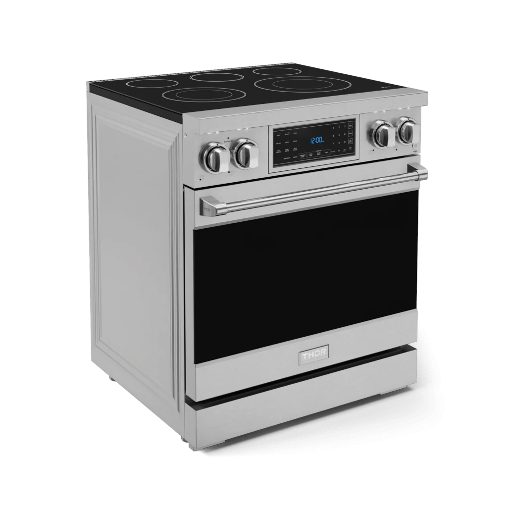 Thor Kitchen RSE30 30 Inch Professional Electric Range With Tilt Panel Touch Control In Stainless Steel Gordon Ramsay Series - Rse30 - Image 3