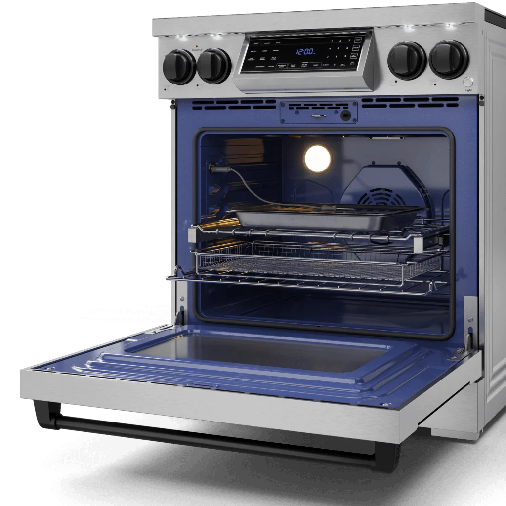 Thor Kitchen RSE30BLK 30 Inch Professional Electric Range With Tilt Panel Touch Control In Stainless Steel/Black Gordon Ramsay Series - Rse30-Blk - Image 5