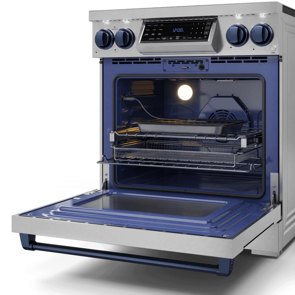 Thor Kitchen RSE30BLU 30 Inch Professional Electric Range With Tilt Panel Touch Control In Stainless Steel/Navy Blue Gordon Ramsay Series - Rse30-Blu - Image 5