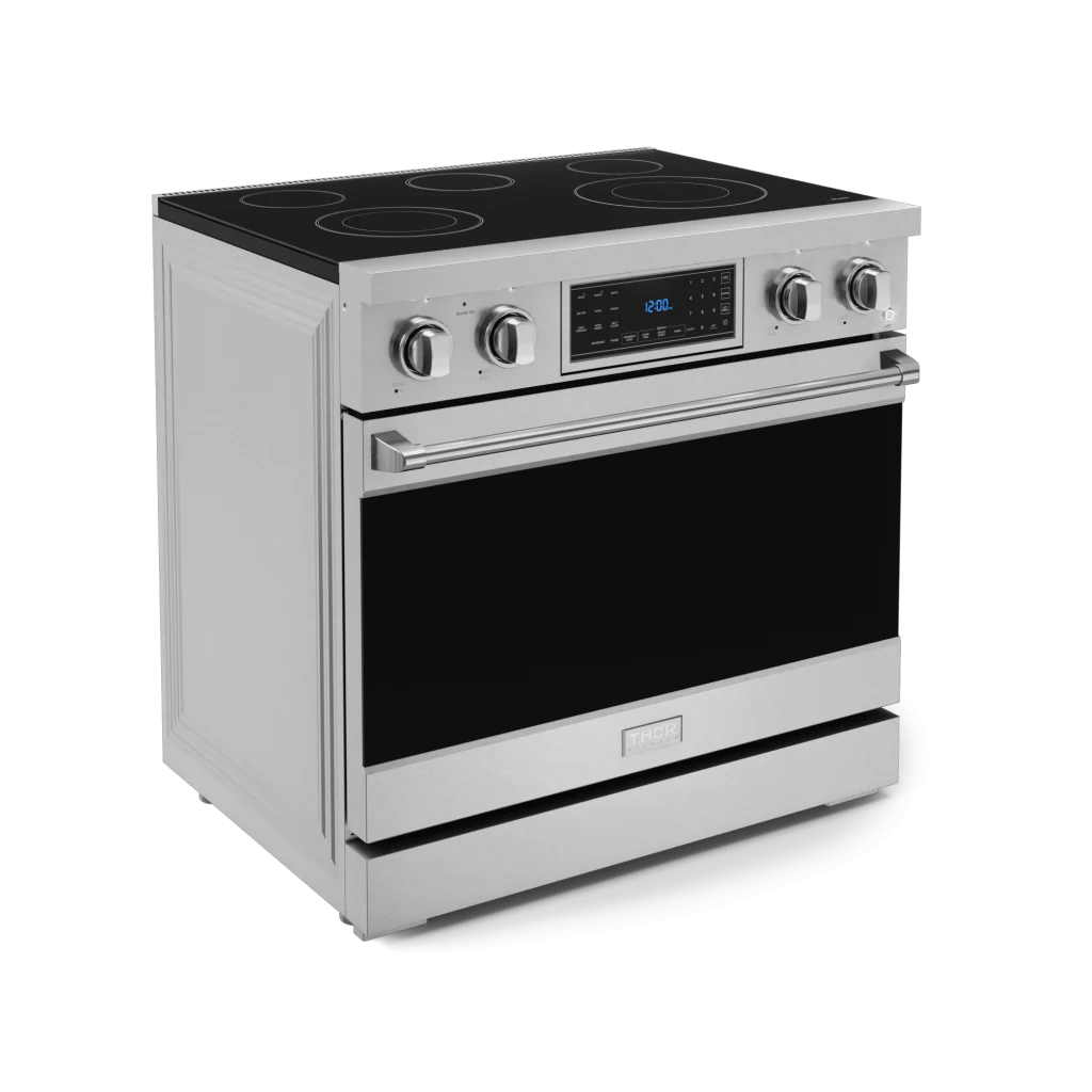Thor Kitchen RSE36 36 Inch Professional Electric Range With Tilt Panel Touch Control In Stainless Steel Gordon Ramsay Series - Rse36 - Image 3