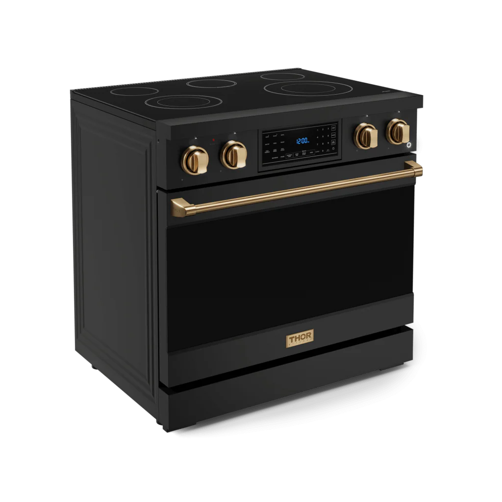 Thor Kitchen RSE36BBRZ 36 Inch Professional Electric Range With Tilt Panel Touch Control In Black/Bronze Gordon Ramsay Series - Rse36B-Brz - Image 3