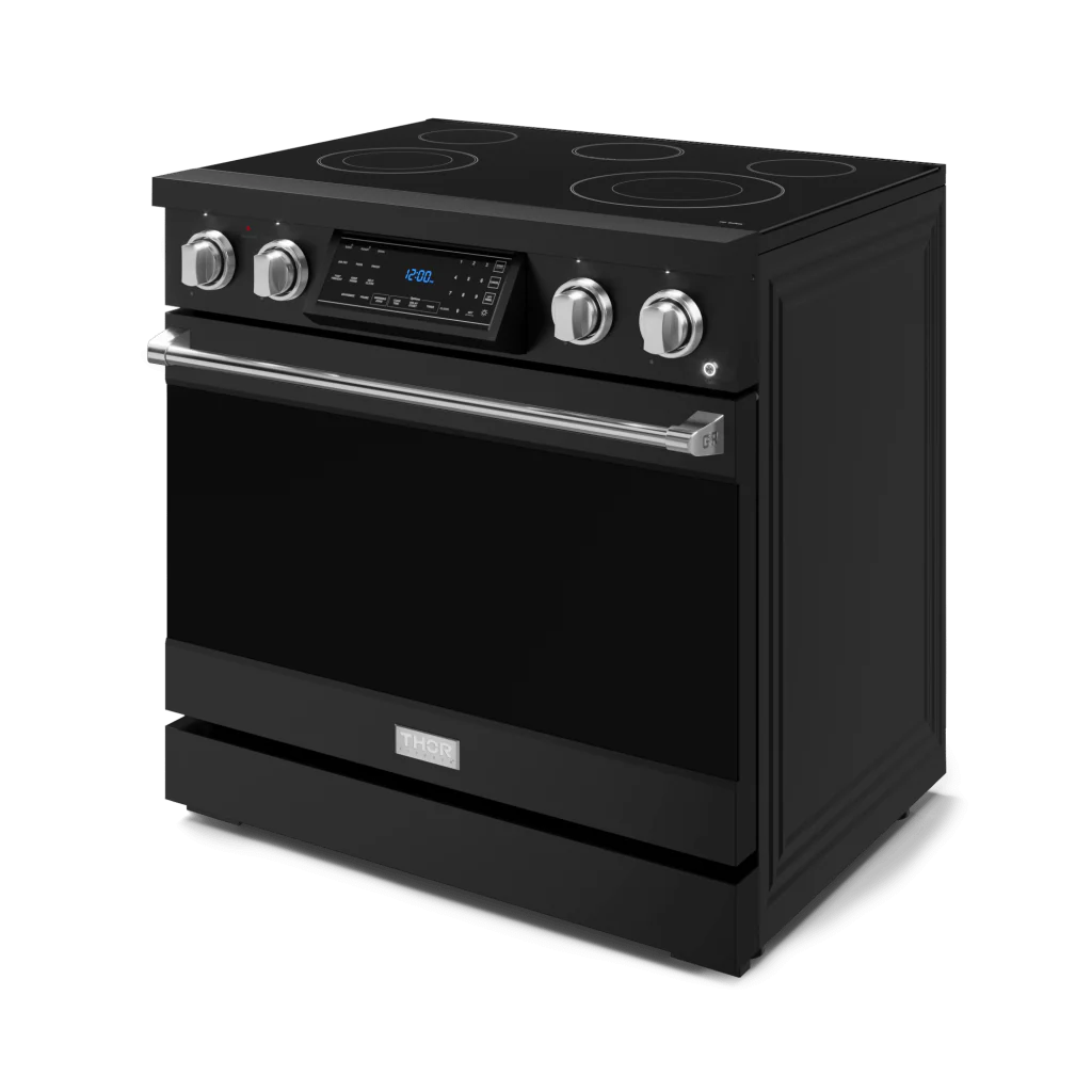 Thor Kitchen RSE36BSS 36 Inch Professional Electric Range With Tilt Panel Touch Control In Black/Stainless Steel Gordon Ramsay Series - Rse36B-Ss - Image 4
