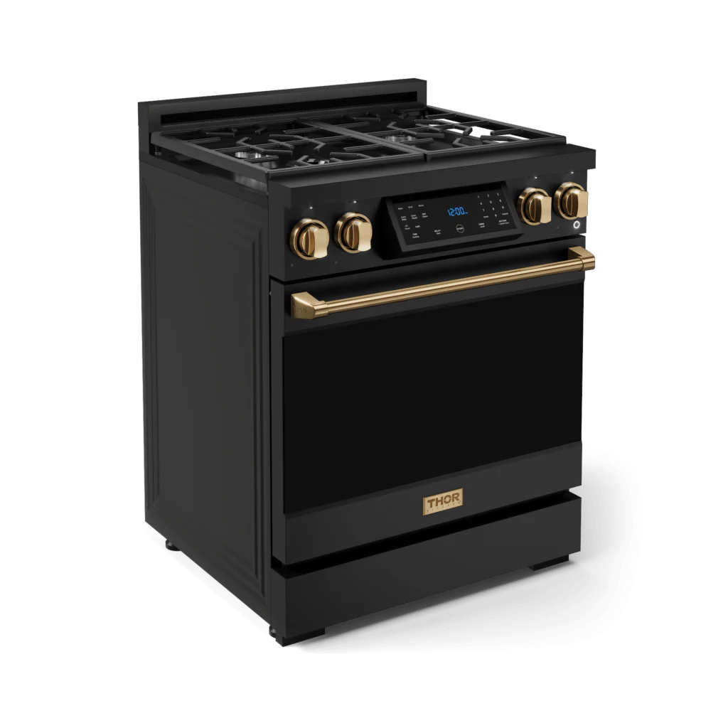 Thor Kitchen RSG30BBRZ 30 Inch Professional Gas Range With Tilt Panel Touch Control In Matte Black/Bronze Gordon Ramsay Series - Rsg30B-Brz - Image 3