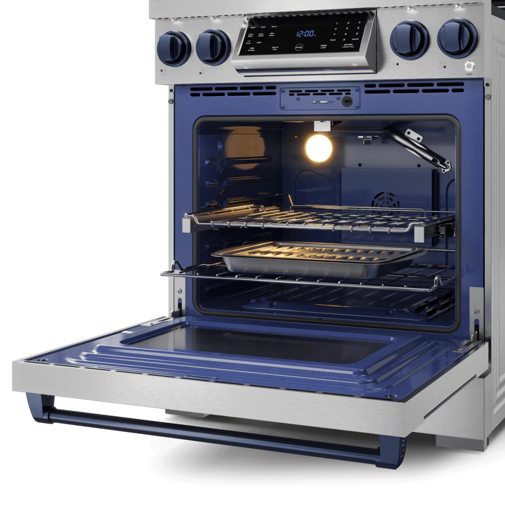 Thor Kitchen RSG30BLU 30 Inch Professional Gas Range With Tilt Panel Touch Control In Stainless Steel/Blue Gordon Ramsay Series - Rsg30-Blu - Image 5