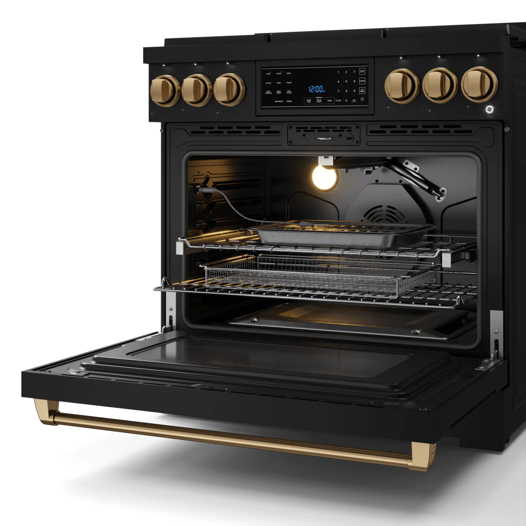 Thor Kitchen RSG36BBRZ 36 Inch Professional Gas Range With Tilt Panel Touch Control In Black/Bronze Gordon Ramsay Series - Rsg36B-Brz - Image 5