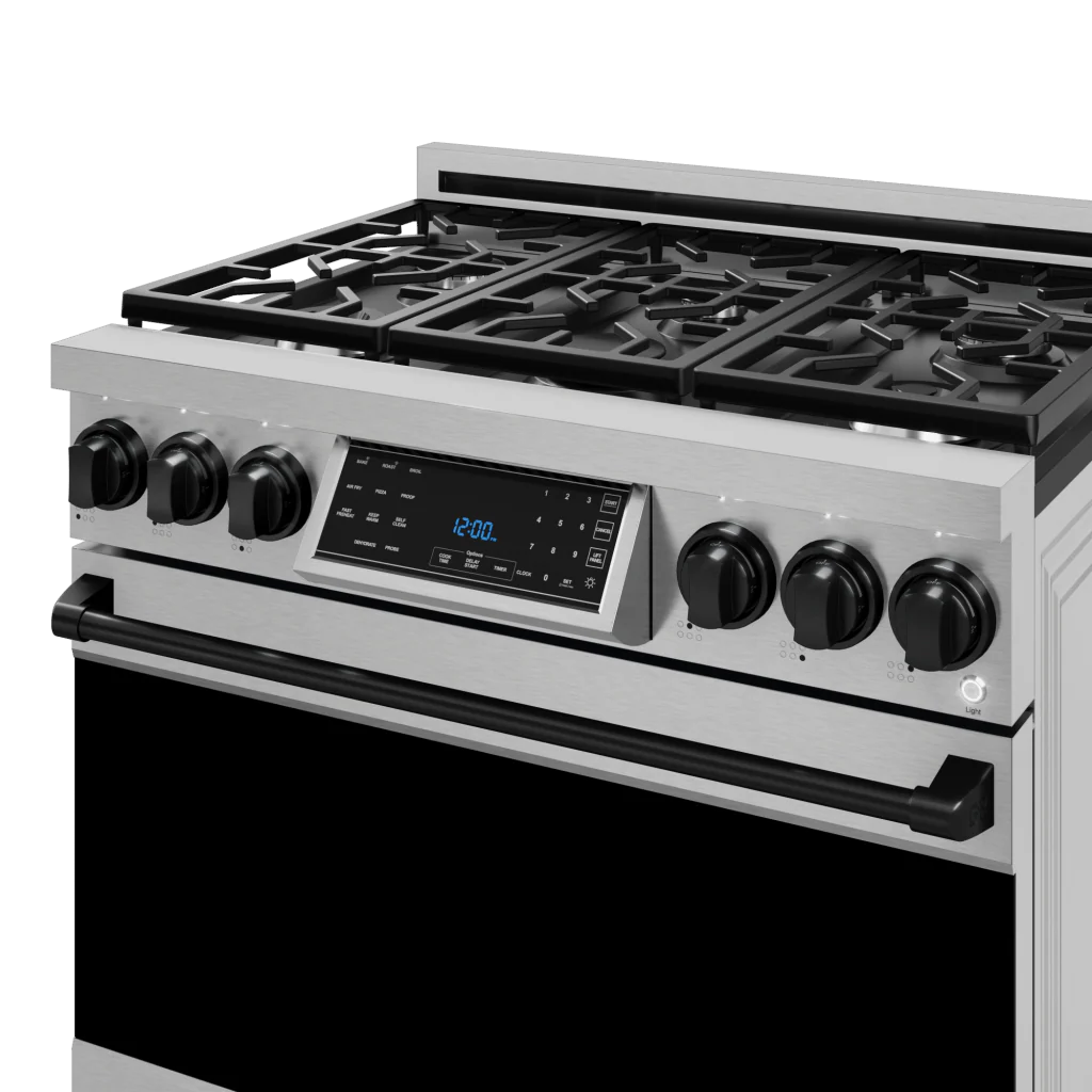 Thor Kitchen RSG36BLK 36 Inch Professional Gas Range With Tilt Panel Touch Control In Stainless Steel/Black Gordon Ramsay Series - Rsg36-Blk - Image 6