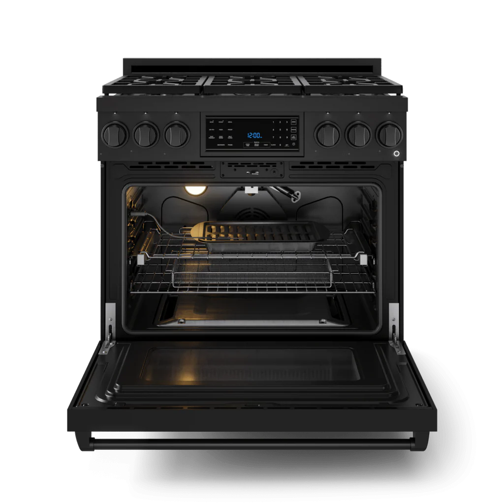 Thor Kitchen RSG36BLP 36 Inch Professional Lp Range With Tilt Panel Touch Control In Black Gordon Ramsay Series - Rsg36Blp - Image 2