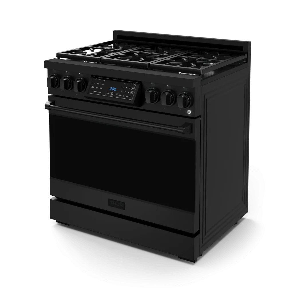 Thor Kitchen RSG36BLP 36 Inch Professional Lp Range With Tilt Panel Touch Control In Black Gordon Ramsay Series - Rsg36Blp - Image 4