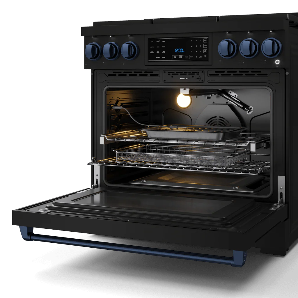 Thor Kitchen RSG36BLPBLU 36 Inch Professional Lp Range With Tilt Panel Touch Control In Stainless Black/Blue Gordon Ramsay Series - Rsg36Blp-Blu - Image 5
