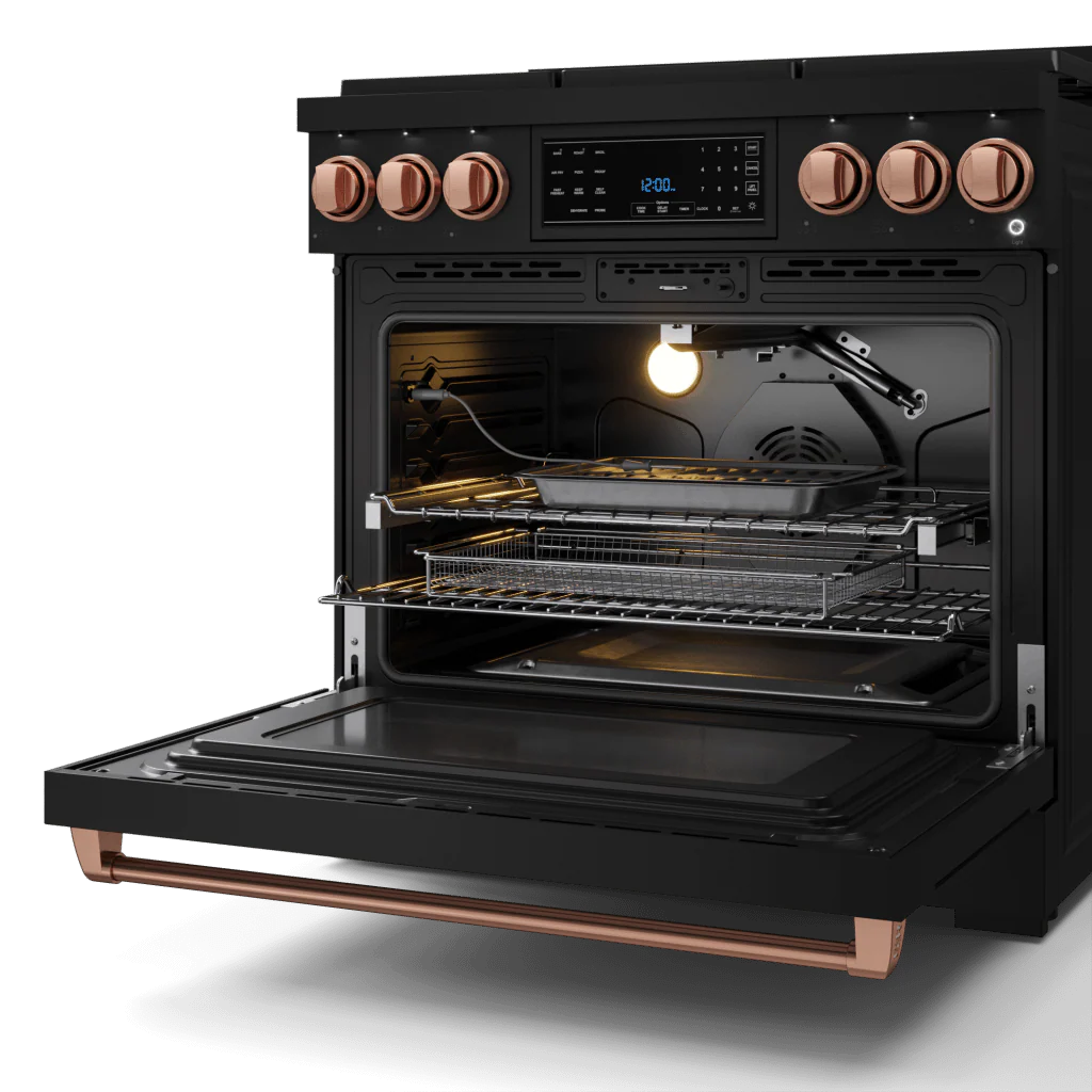 Thor Kitchen RSG36BLPRSG 36 Inch Professional Lp Range With Tilt Panel Touch Control In Black/Rose Gold Gordon Ramsay Series - Rsg36Blp-Rsg - Image 5