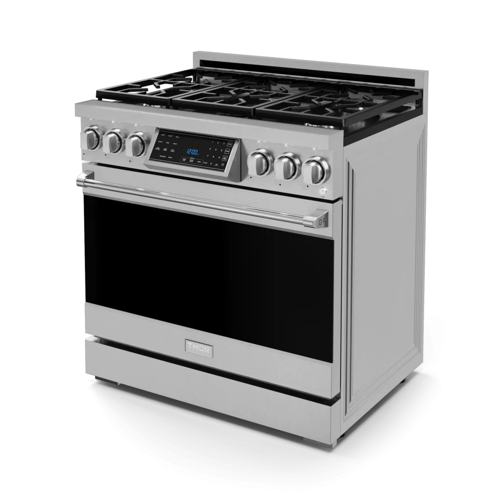 Thor Kitchen RSG36LP 36 Inch Professional Lp Range With Tilt Panel Touch Control In Stainless Steel Gordon Ramsay Series - Rsg36Lp - Image 4
