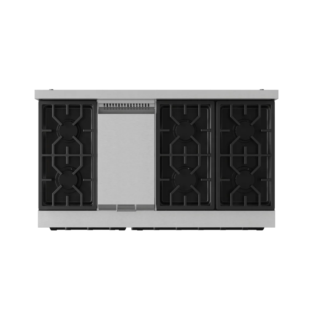 Thor Kitchen RSG48EBLK 48 Inch Professional Gas Range With Pro-Style Knobs In Stainless Steel/Black Gordon Ramsay Series - Rsg48E-Blk - Image 7