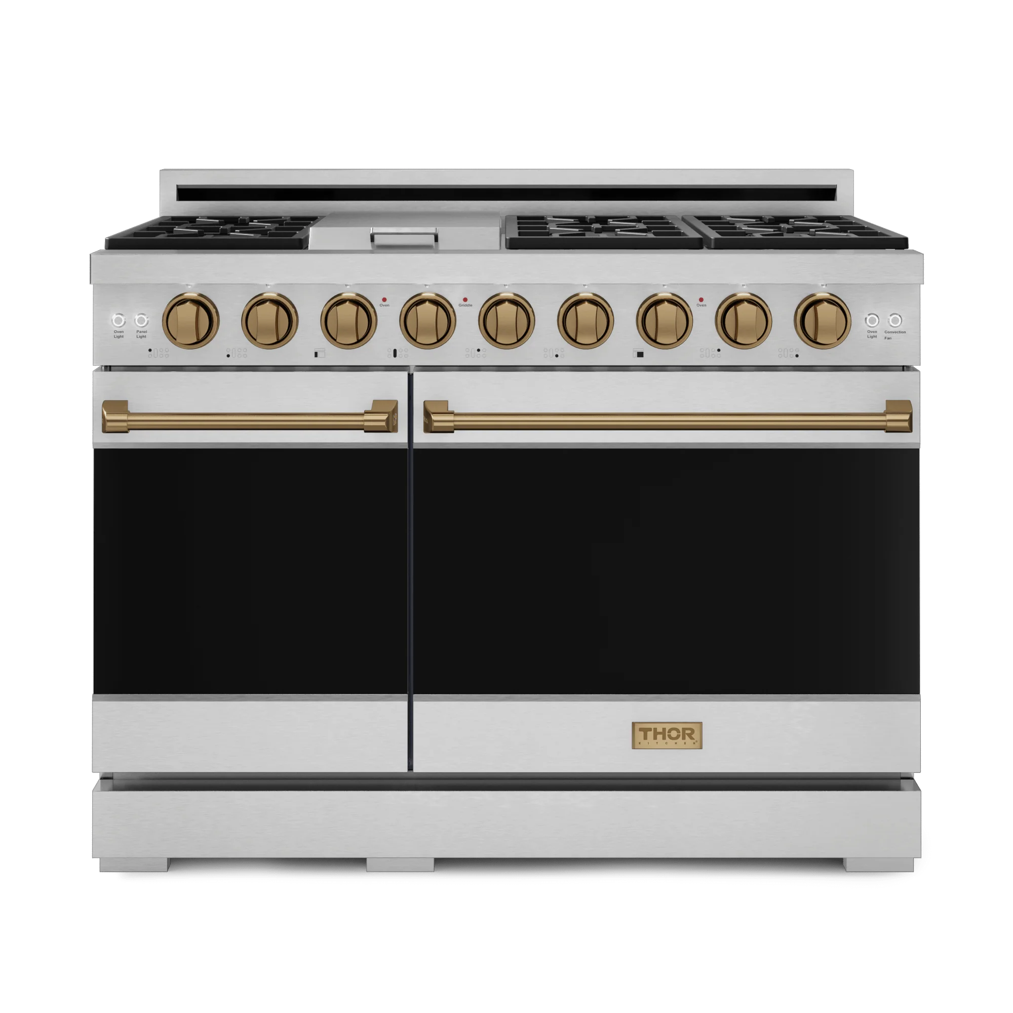 Thor Kitchen RSG48ELPBRZ 48 Inch Professional Lp Range With Pro-Style Knobs In Stainless Steel/Bronze Gordon Ramsay Series - Rsg48Elp-Brz