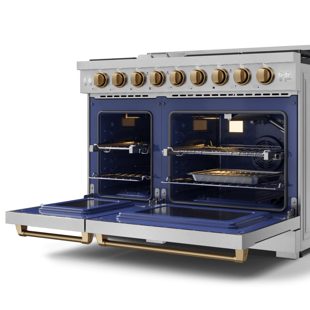 Thor Kitchen RSG48ELPBRZ 48 Inch Professional Lp Range With Pro-Style Knobs In Stainless Steel/Bronze Gordon Ramsay Series - Rsg48Elp-Brz - Image 5