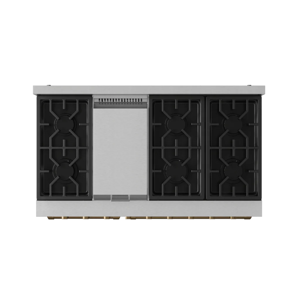 Thor Kitchen RSG48ELPBRZ 48 Inch Professional Lp Range With Pro-Style Knobs In Stainless Steel/Bronze Gordon Ramsay Series - Rsg48Elp-Brz - Image 7