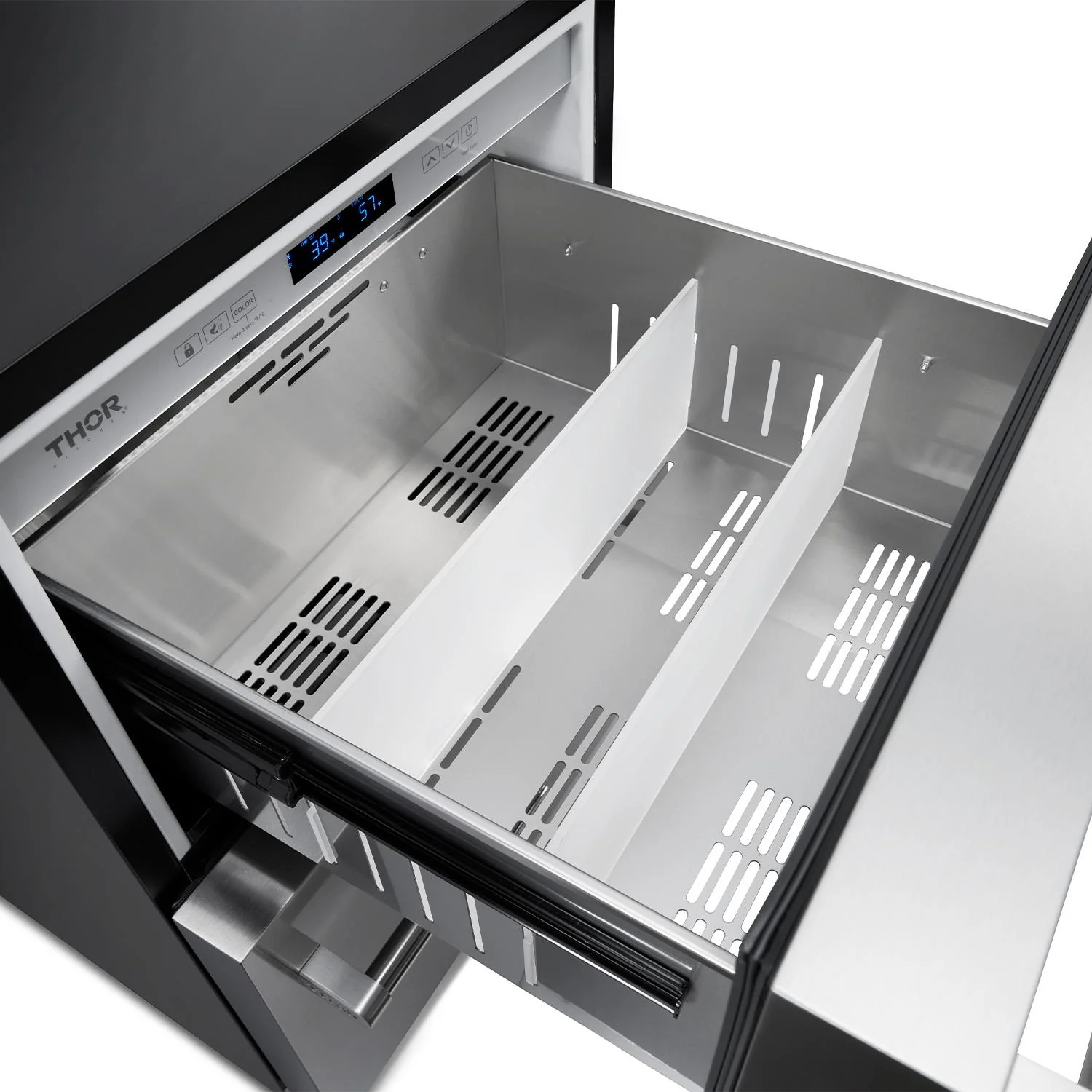 Thor Kitchen TRF24U 24 Inch Indoor Outdoor Refrigerator Drawer In Stainless Steel - Image 12