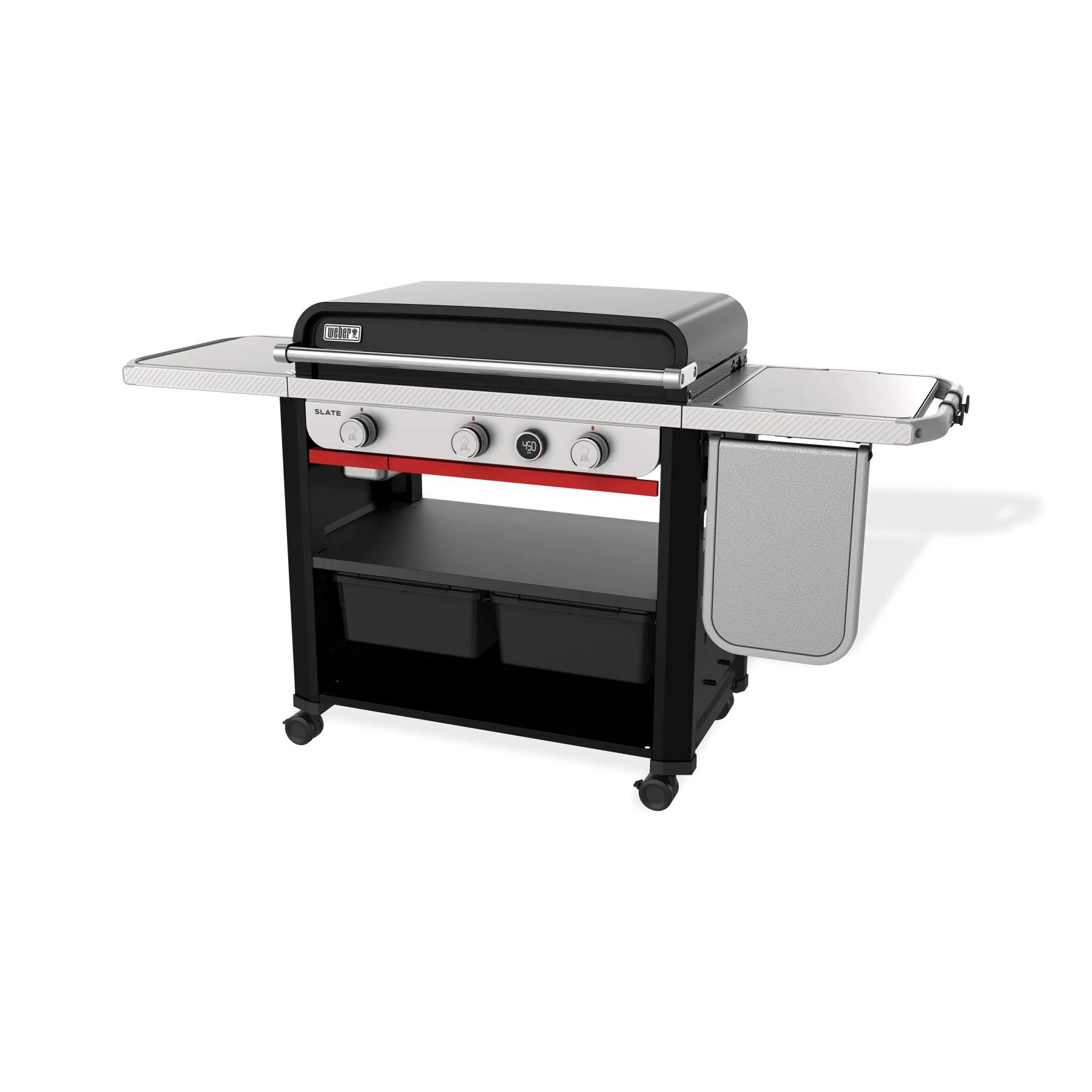 Weber 1500013 Slate™ 30" Rust-Resistant Griddle With Extendable Side Table - Black - Image 9