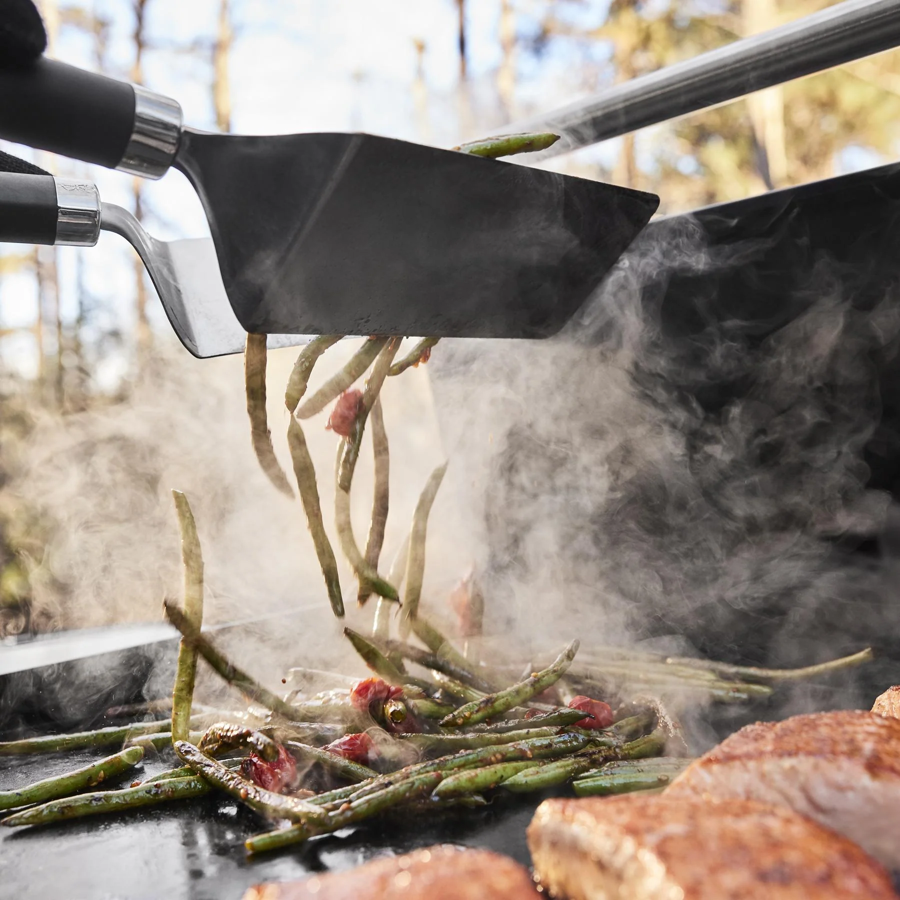 Weber 1500420 Slate™ 30" Rust-Resistant Griddle With Extendable Side Table (Natural Gas) - Black - Image 8