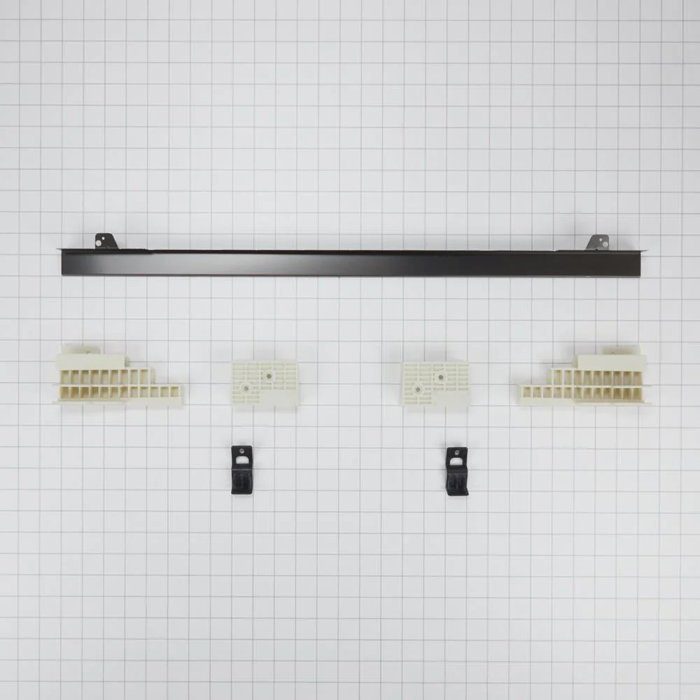 Whirlpool W11173701 27" Combination Wall Range Flush Installation Trim Kit, Black/Stainless Steel - Image 2