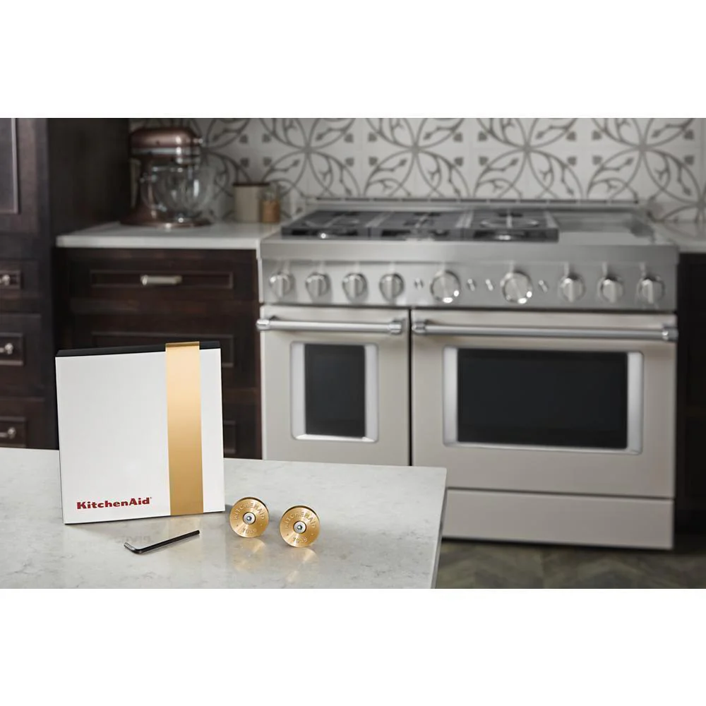 Whirlpool W11368841NE Kitchenaid® Commercial-Style Range Handle Medallion Kit - Image 5