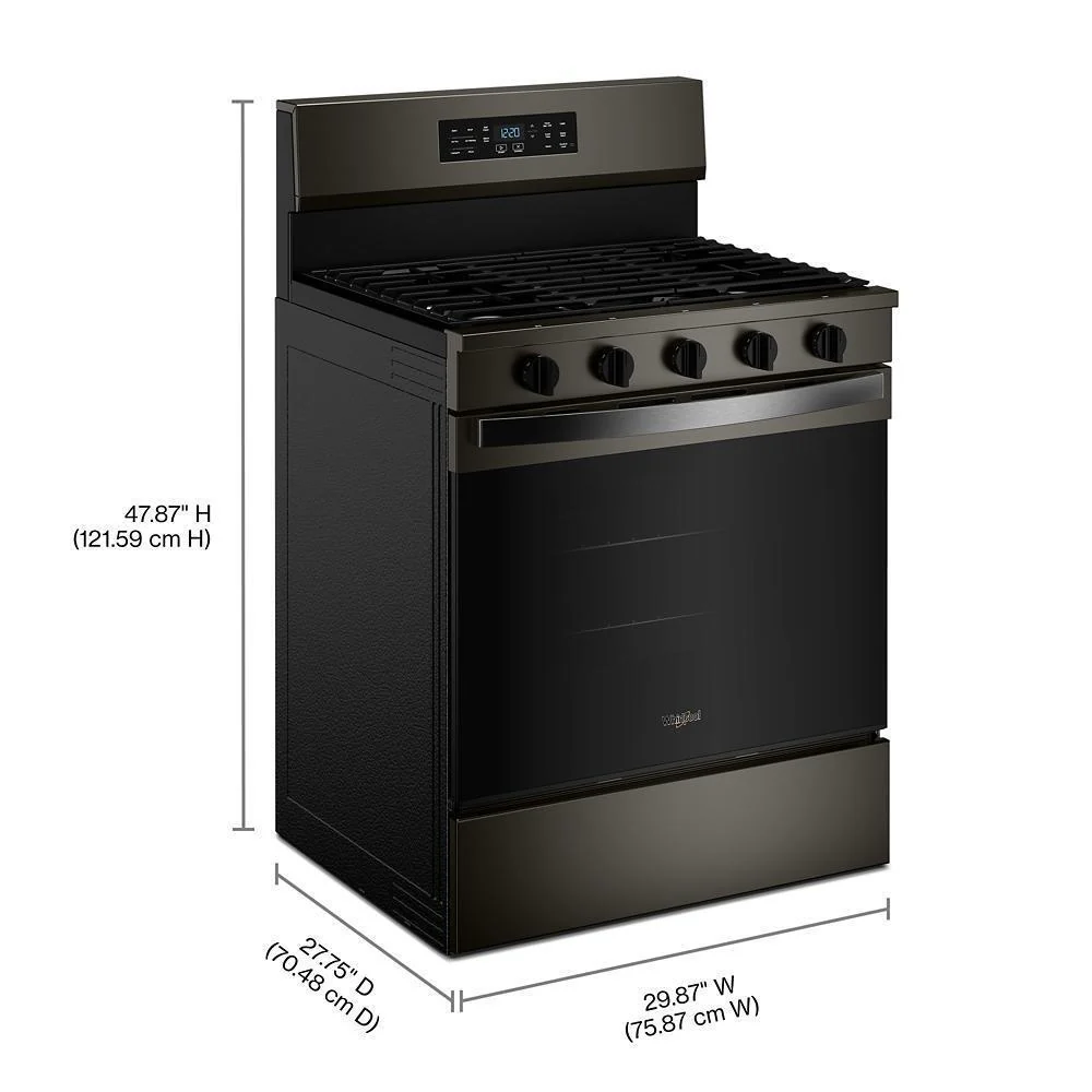 Whirlpool WFGS5730SV 30-Inch Gas Range With Air Cooking Technology And Ez-2-Lift™ Hinged Grates - Image 6