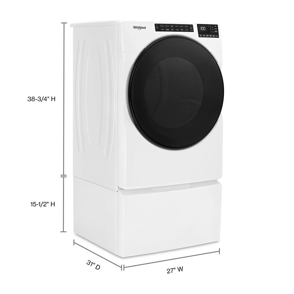 Whirlpool WGD6605MW 7.4 Cu. Ft. Gas Wrinkle Shield Dryer With Steam - Image 12