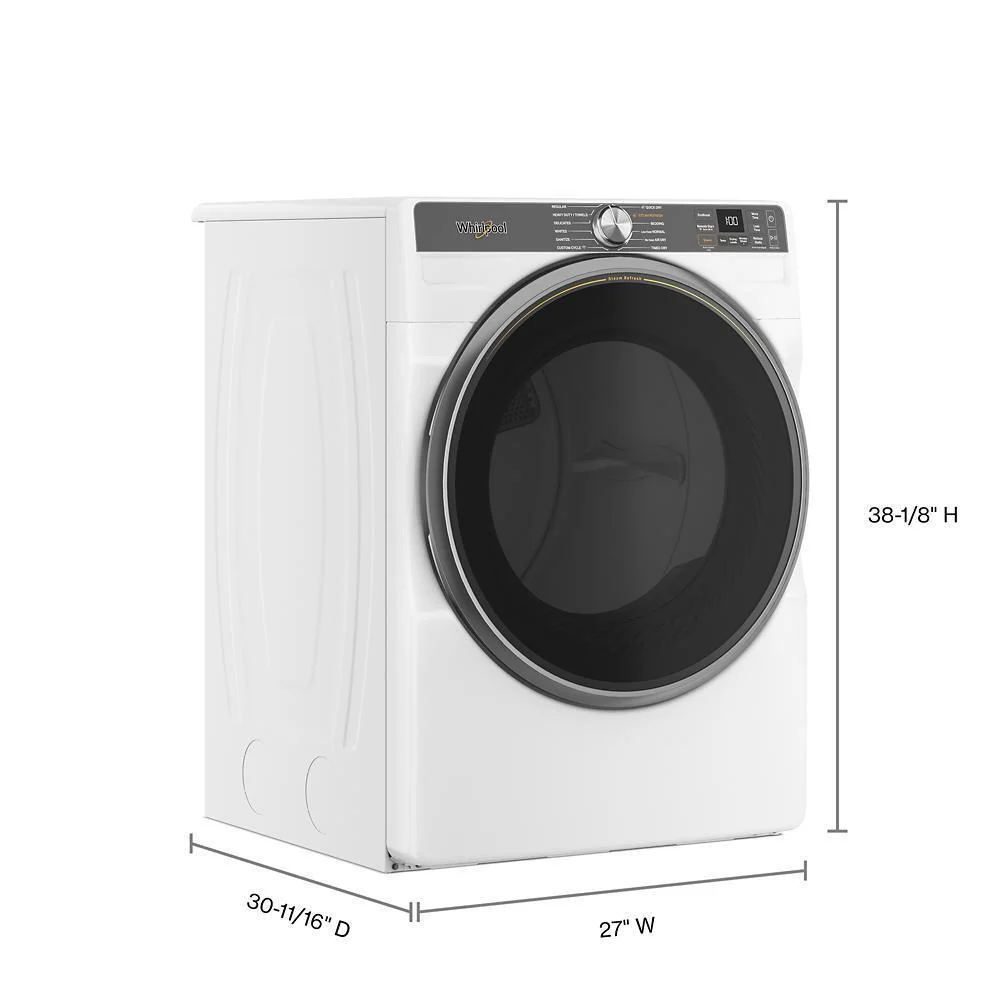 Whirlpool WGD6720RW 7.4 Cu. Ft. Smart Front Load Energy Star® Gas Dryer With Steam Capabilities - Image 4