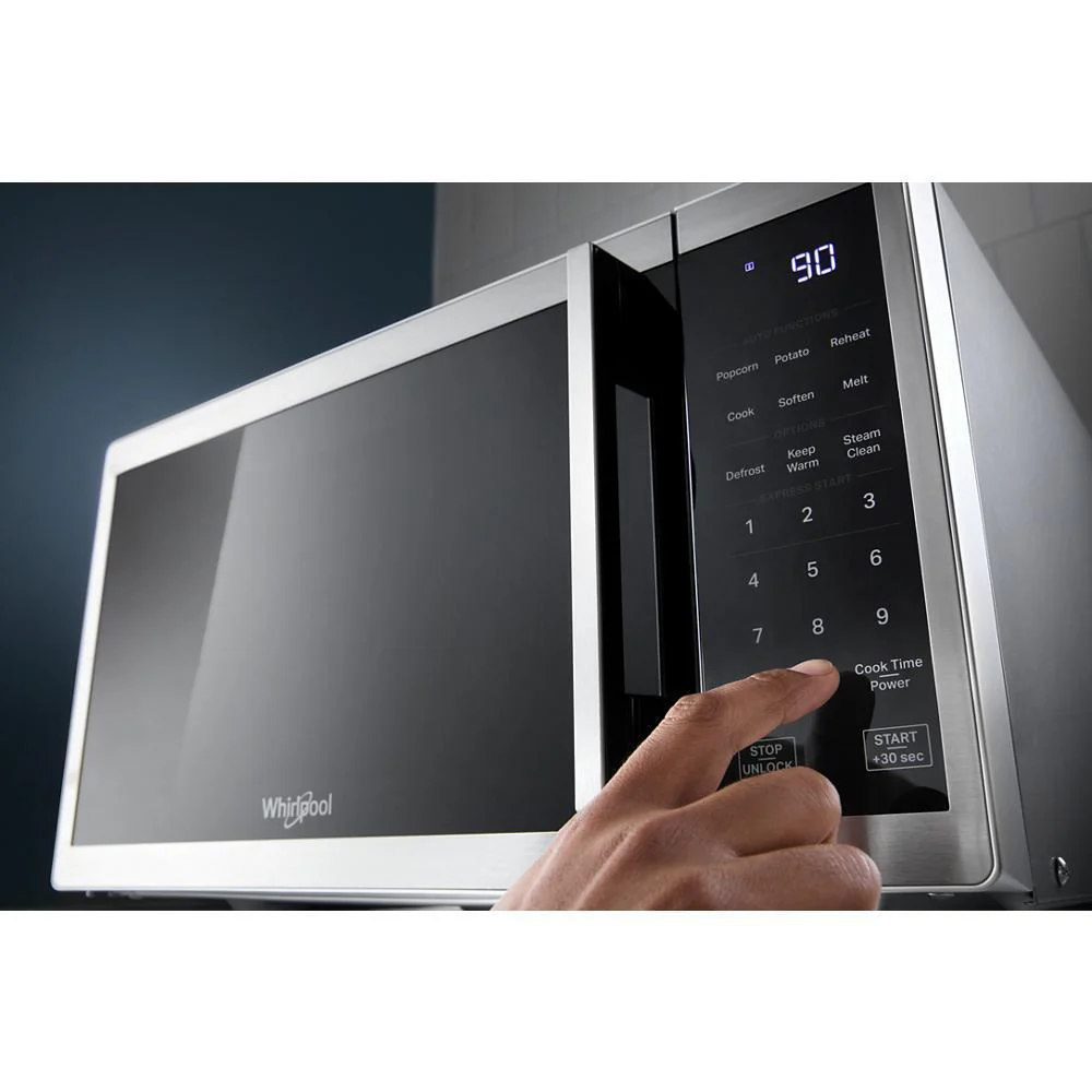 Whirlpool WMCS3018RB 0.7 Cu. Ft. Black Countertop Microwave With Steam Clean - 700 Watt - Image 12