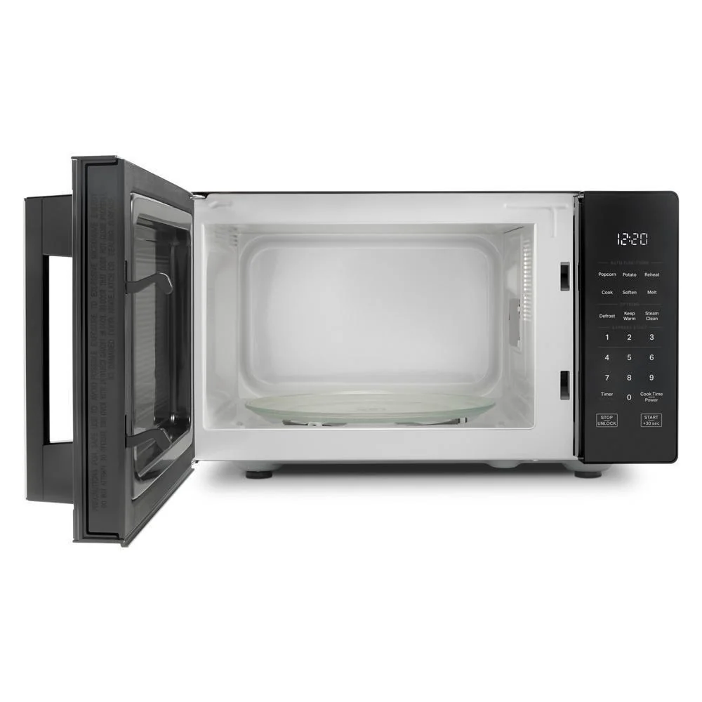 Whirlpool WMCS3019RB 0.9 Cu. Ft. Black Countertop Microwave With Steam Clean - 900 Watt - Image 10